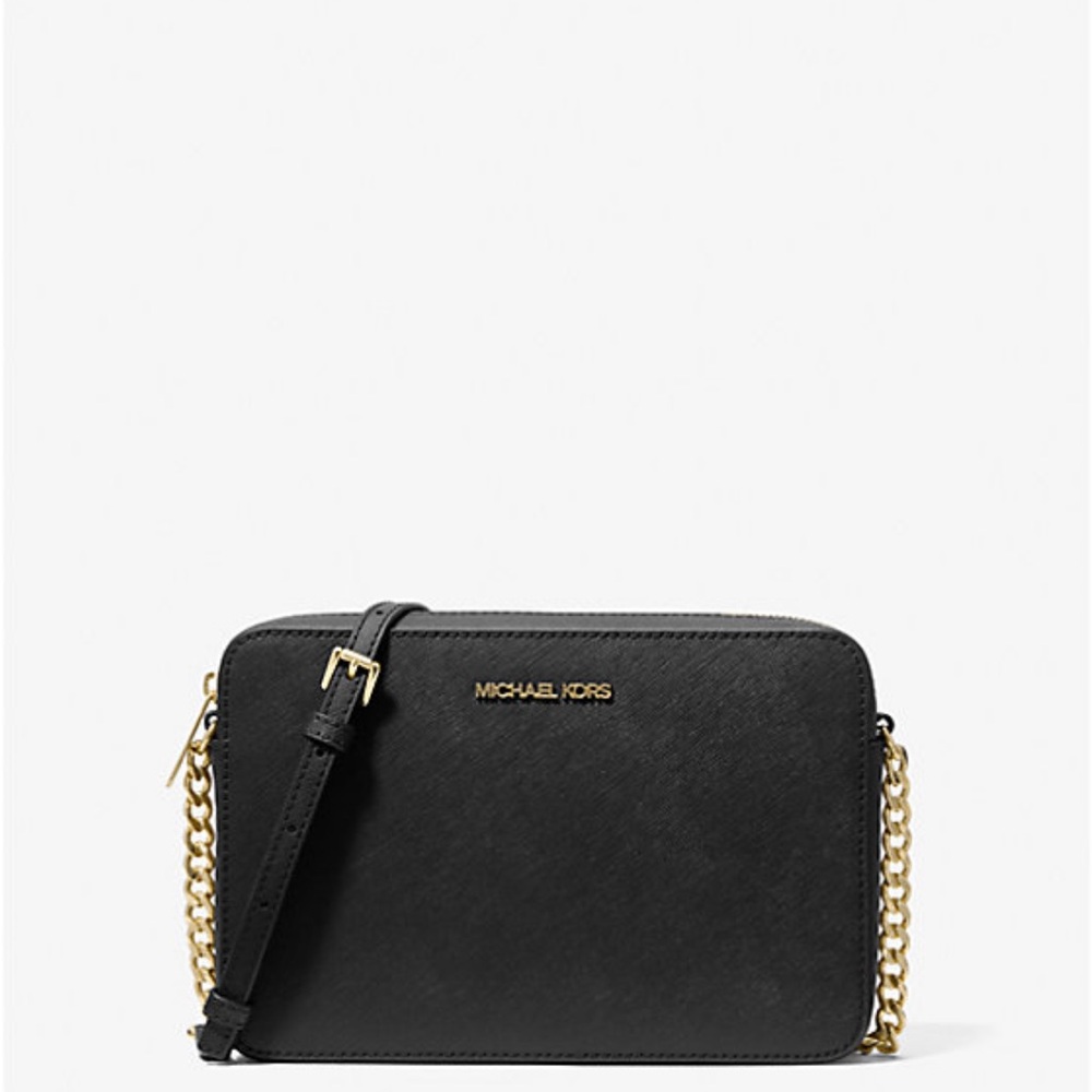 Michael Kors Black Saffiano Leather Crossbody Bag